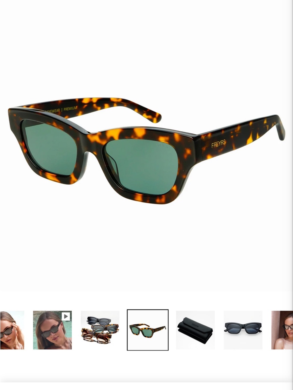 FREYRS Tortoiseshell Cat Eye Sunglasses